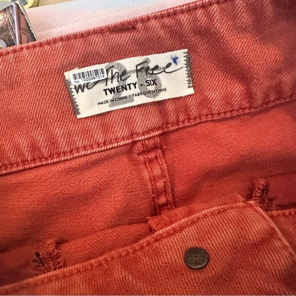 Free People Monroe High Waist Crop Barrel Jeans Size 26 Boho Fisherman - Picture 8 of 9